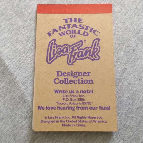 Vintage Lisa Frank Casey Notepad NEVER USED - Picture 3 of 3